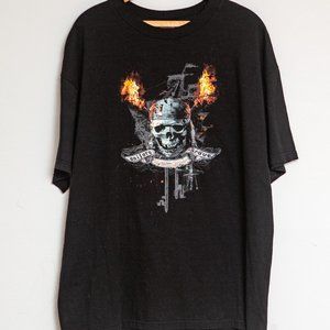 Disney Black Pirates of the Caribbean Sailors Grave T-shirt Size XL